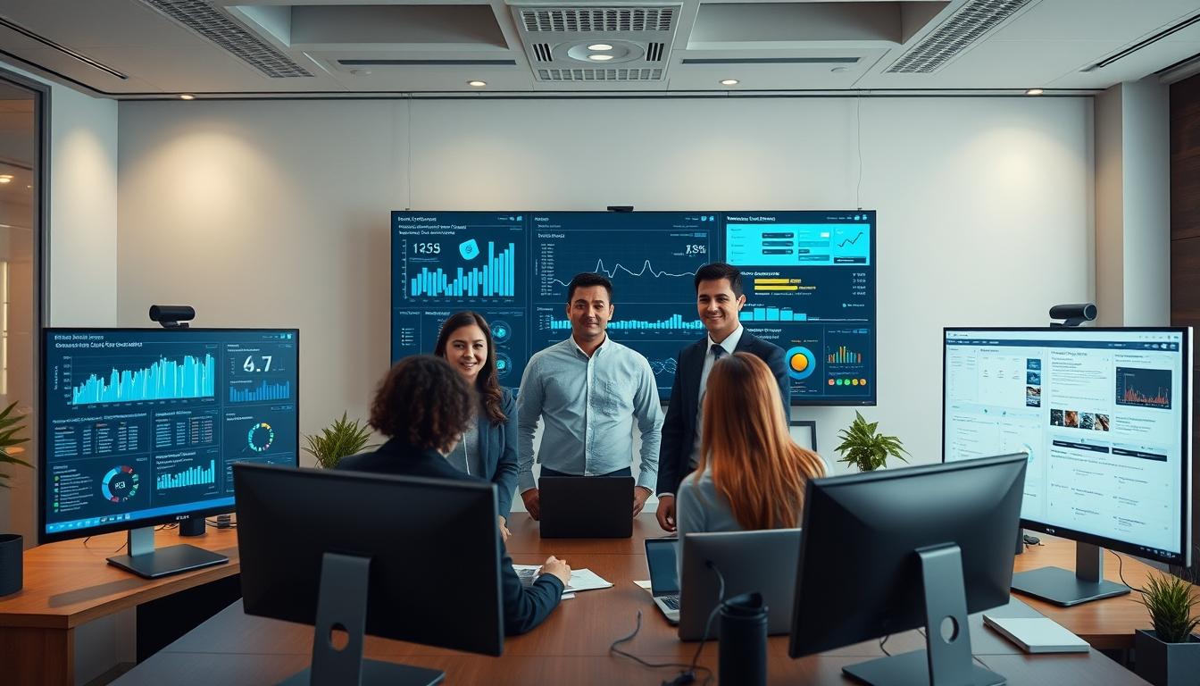 Enterprise software dashboards and business process automation